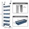 Smart Design 6-Tier Over-The-Door Hanging Pantry Organizer with 6 Full Baskets - Blue